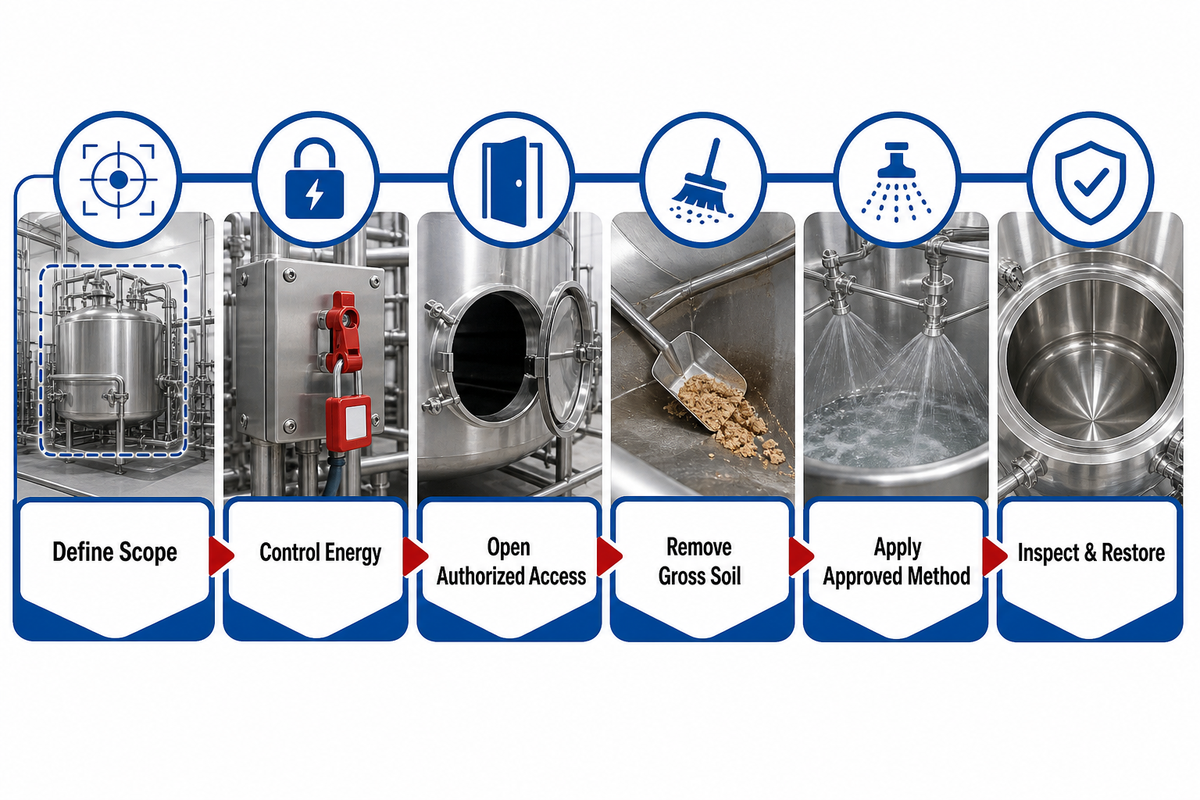 A Safe Cleaning Sequence From Shutdown to Reassembly — SINOFUDE