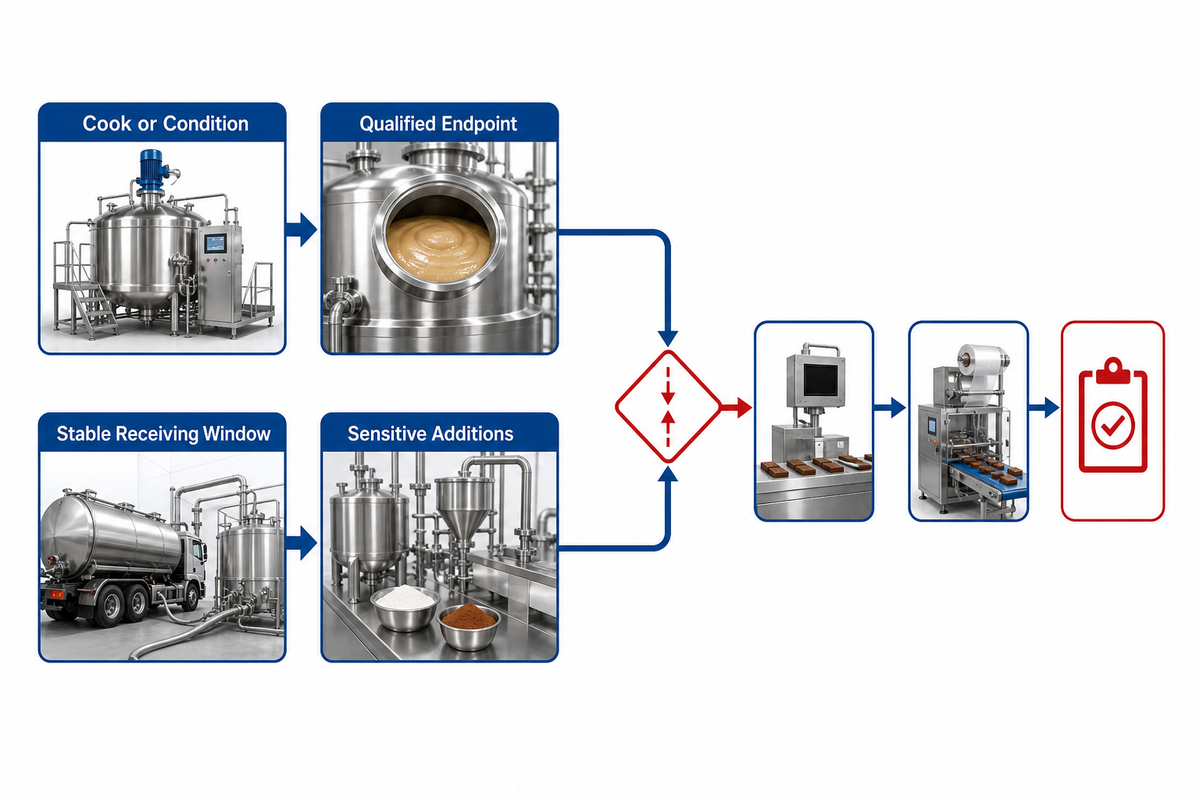 Stages 2-3: Cook or Condition the Mass, Then Add Sensitive Ingredients — SINOFUDE