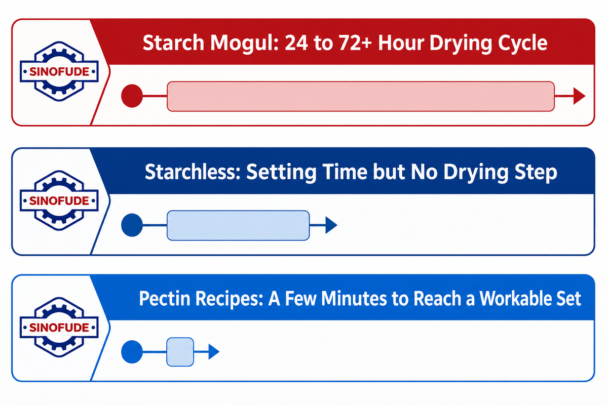 Starch Mogul vs Starchless (Servo) Depositing: What Actually Changes — SINOFUDE