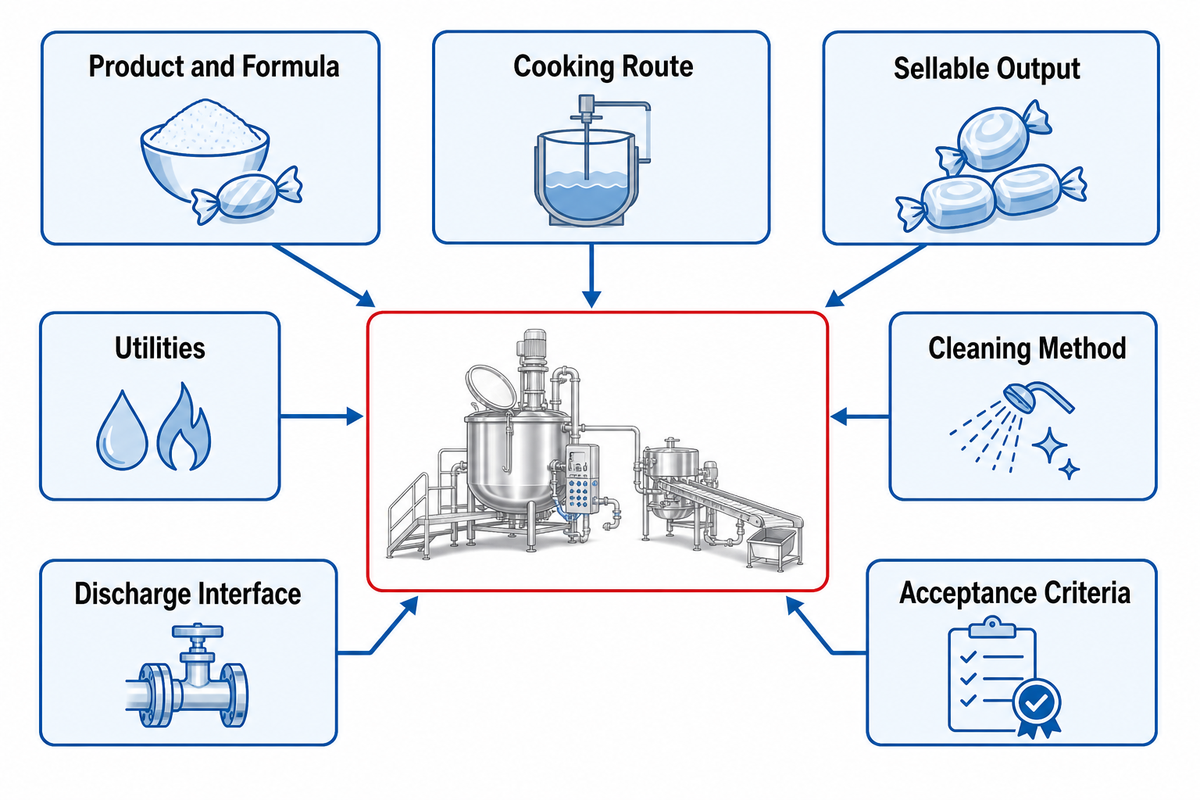 Turn the Product Brief Into Cooker and Line Requirements — SINOFUDE