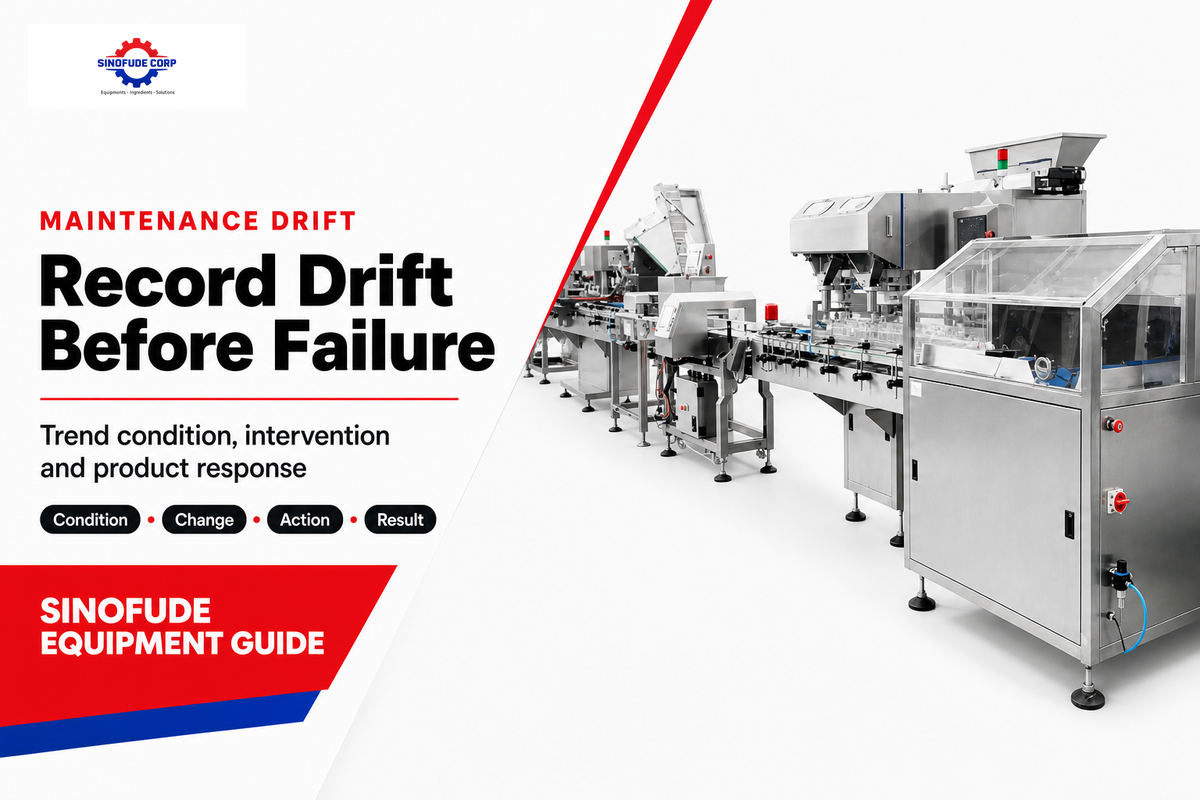 Maintain Condition by Recording Drift, Not Just Failures — SINOFUDE