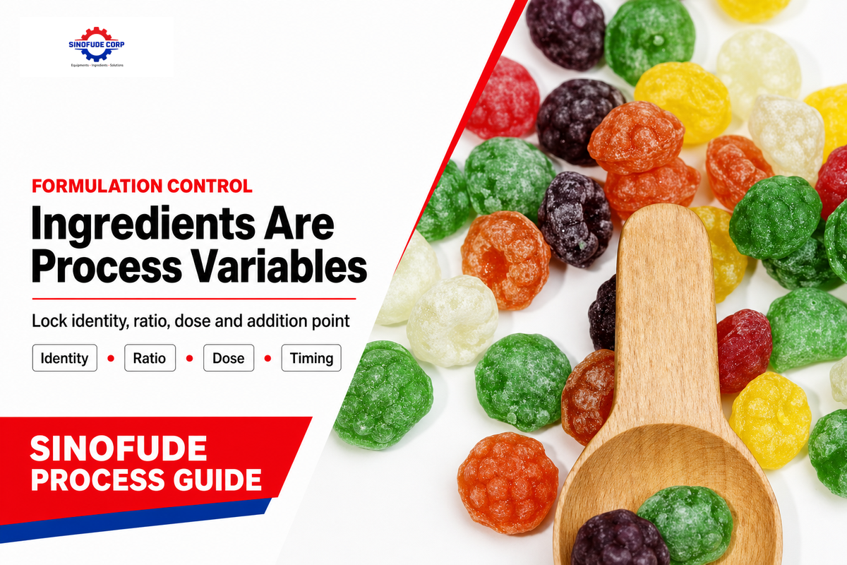 Ingredients are process variables, not just a recipe list — SINOFUDE