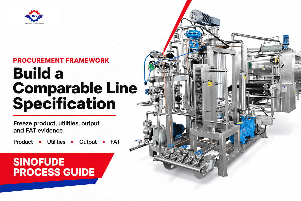 Decision framework: turn process requirements into a line specification — SINOFUDE