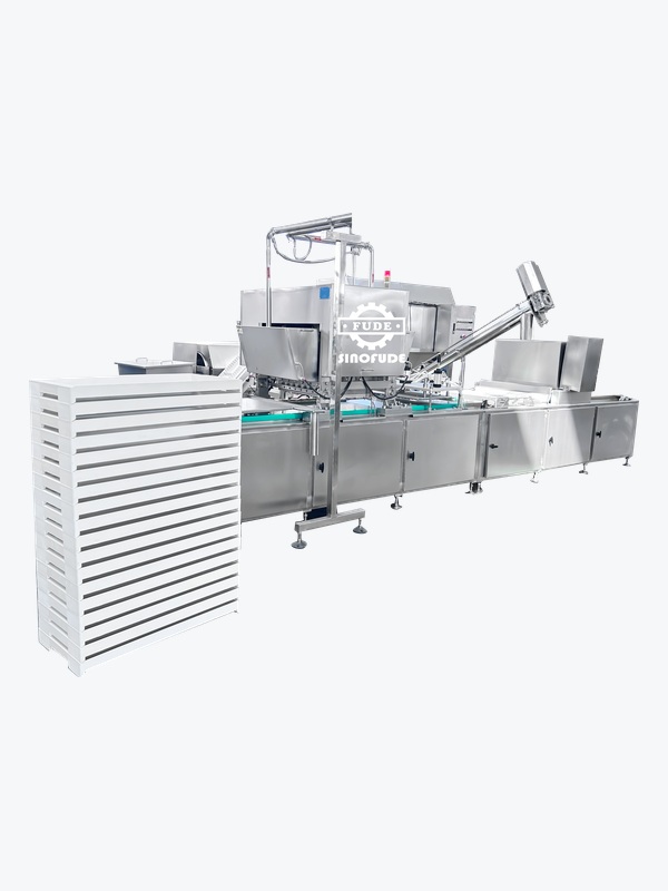 CLMS starch mogul production line with tray circulation and depositing equipment