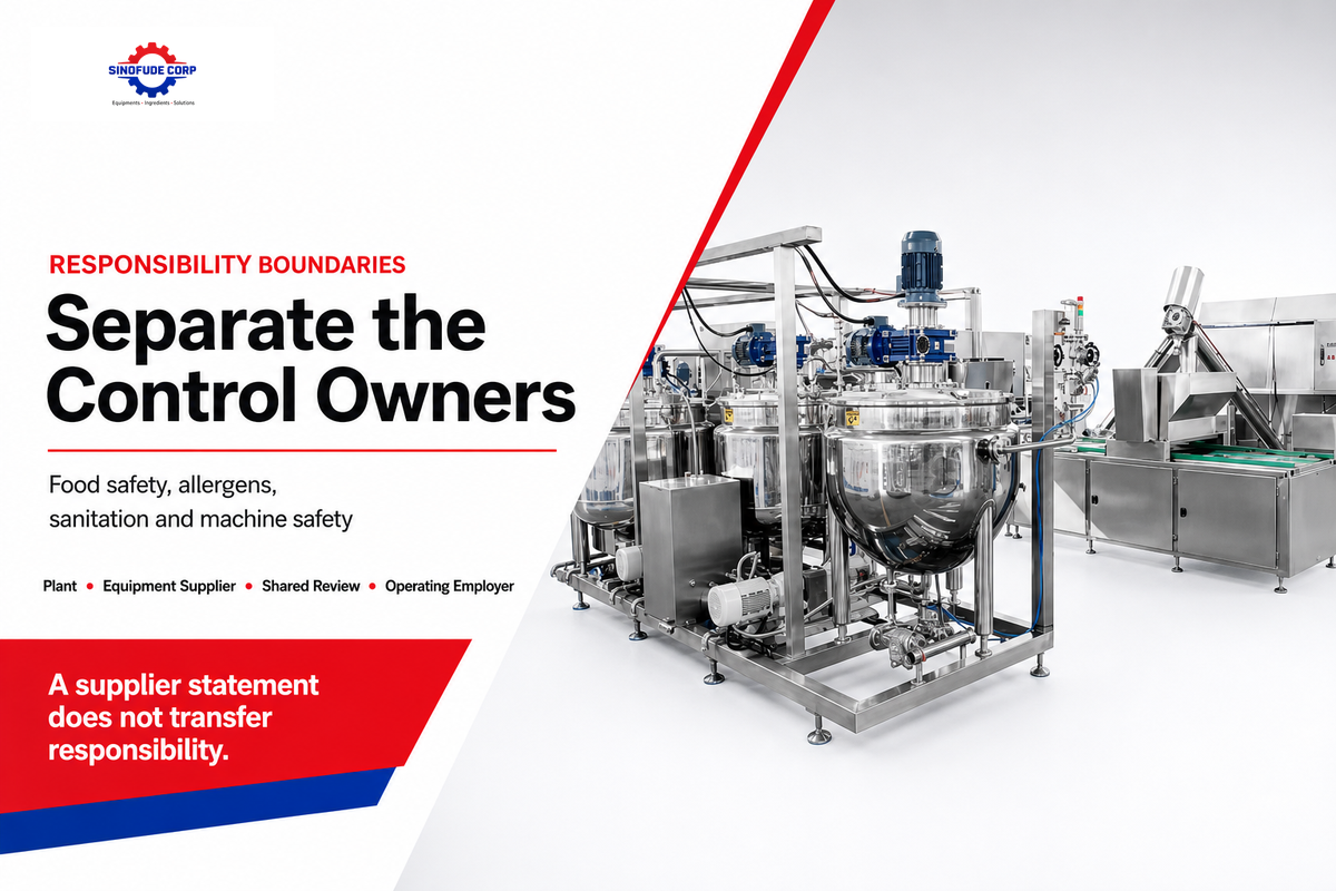 How Should Food-Safety, Allergen, and Machine-Safety Responsibilities Be Assigned? — SINOFUDE