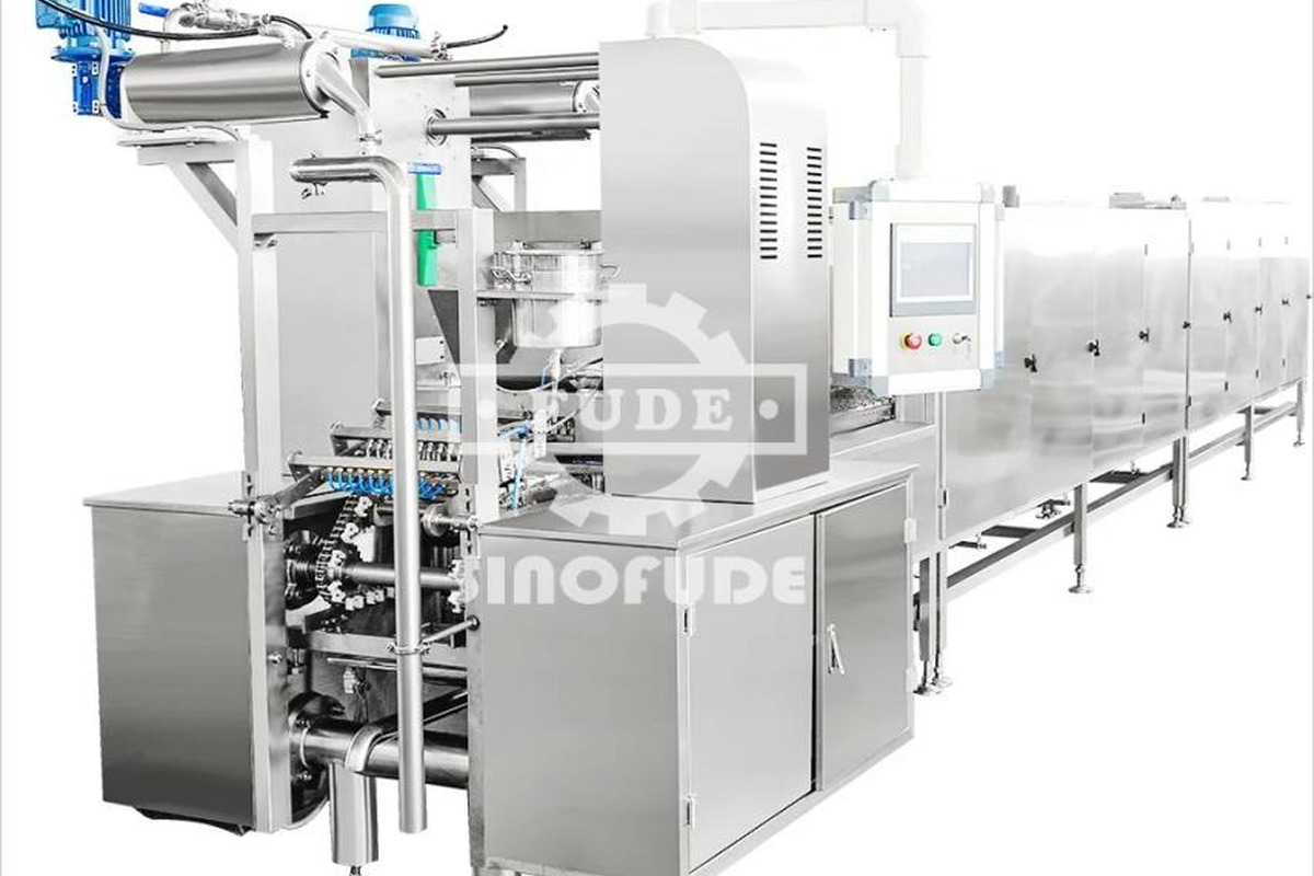 Stainless steel gummy forming and cooling machine