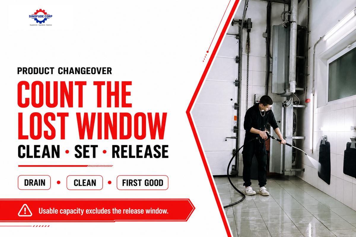 Account for Product Mix, Changeovers, and Cleaning — SINOFUDE