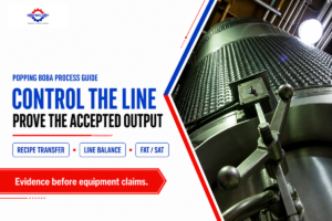 6 Process Controls for Popping Boba Production Lines + FAT